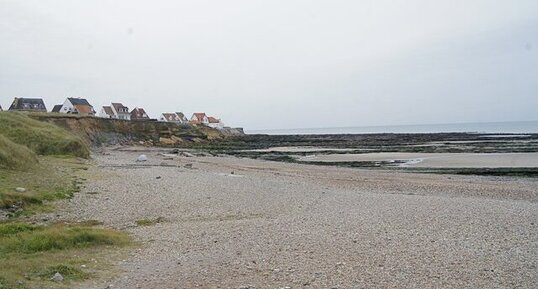 Front de mer à marée basse